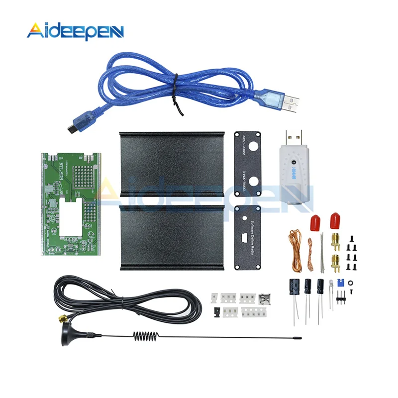 1 комплект радиоприемника Ham 100 кГц 7 ГГц Полнодиапазонный УФ тюнер HF USB RTLSDR ключ с