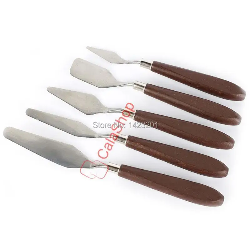 5 шт./лот нержавеющая сталь художественная картина палитра нож Шпатель размеров