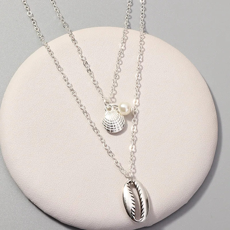 Мода Богемия природа камень оболочки кулон ювелирные изделия из бисера цепи