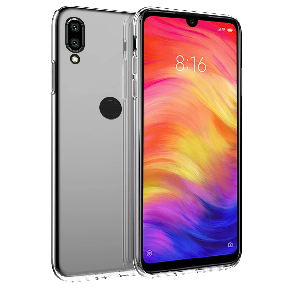 Чехол для Xiaomi Redmi Note 7 Pro силиконовый прозрачный Ударопрочный Мягкий чехол из ТПУ 7A