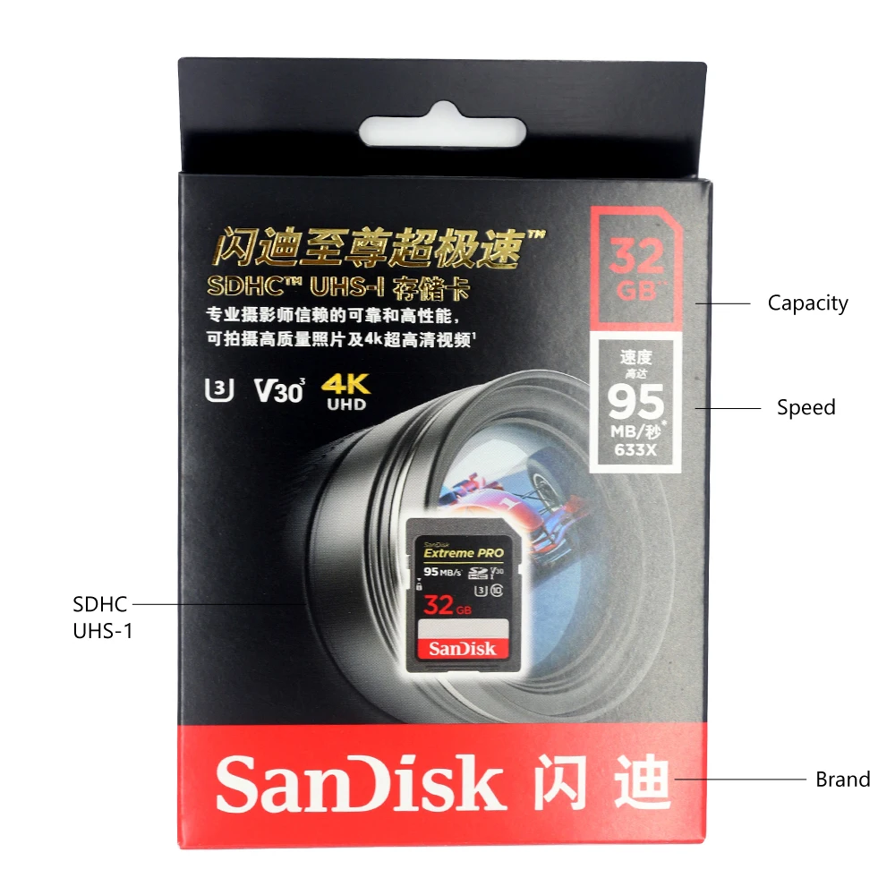 Карта памяти SanDisk Extreme Pro CF 64 ГБ 32 16 128 карта Compactflash до 160 МБ/с./с скорость чтения для
