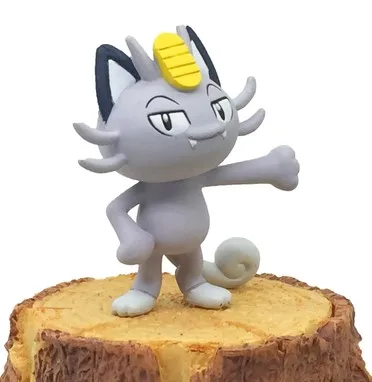 Оригинальный аниме Meowth Hawlucha Mimikyu 4 см фигурки героев мультфильмов Коллекционная