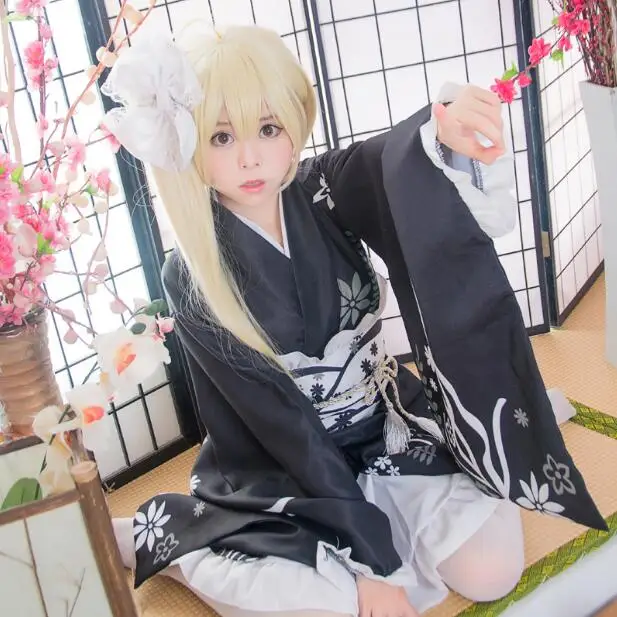 Японский костюм Yosuga no Sora маскарадный Kasugano кимоно платья для девочек милое платье