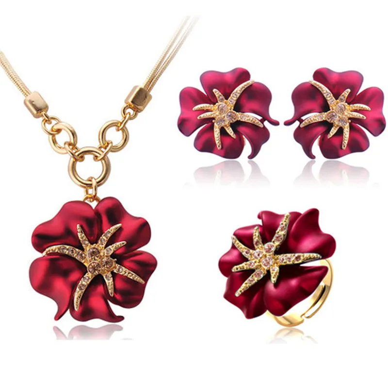 Элегантный роскошный дизайнерский Модный комплект ювелирных изделий с серьгами