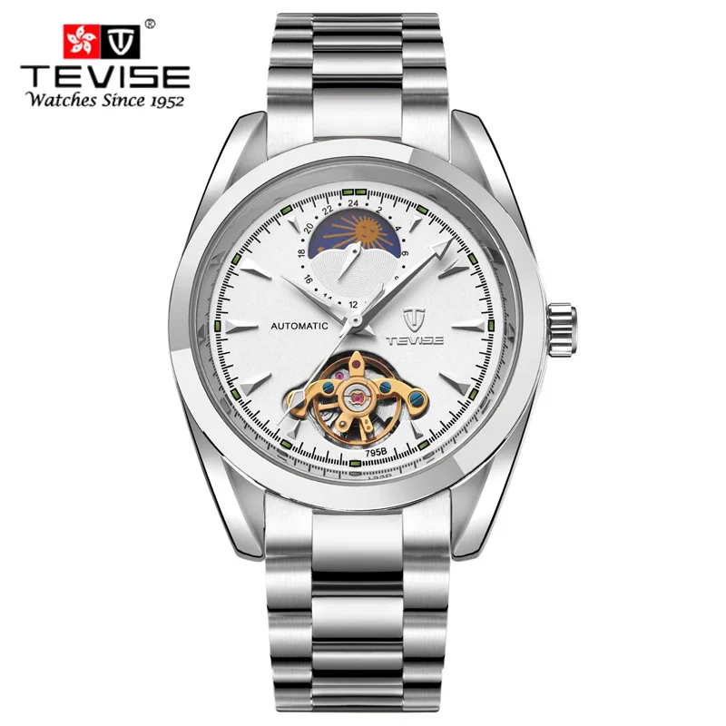 Relogio Masculino TEVISE 795B Роскошные Брендовые Часы для мужчин Tourbillon автоматические