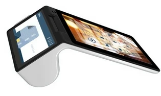 Двойной ЖК дисплей Android NFC qr код GPRS сенсорный экран оплата POS терминал|pos set|terminal