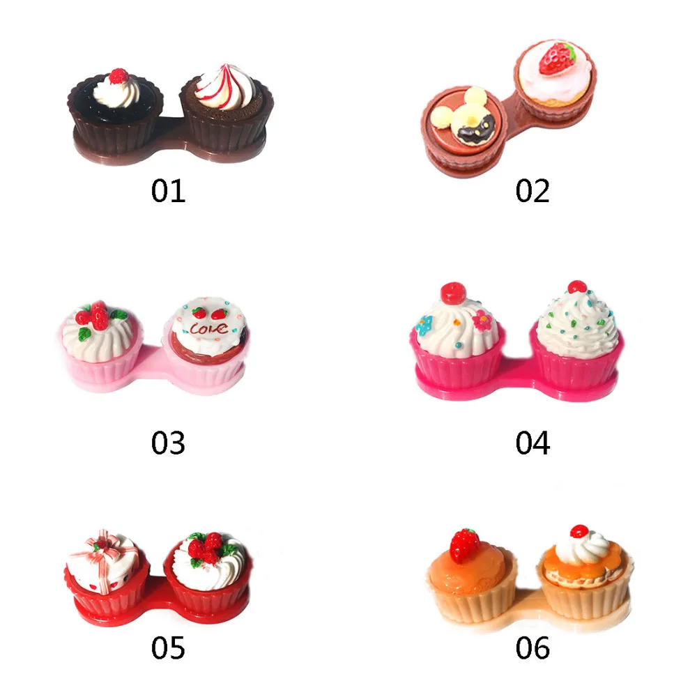 Чехол для контактных линз набор ухода за глазами держатель контейнер милый