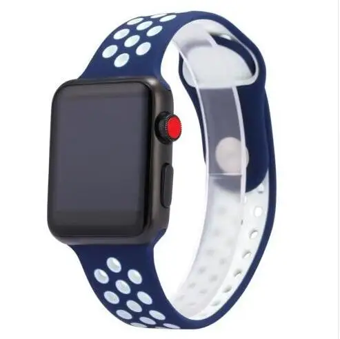 BLACK BLUE Спортивные умные часы серии 4, умные часы для apple iphone 5, 6, 6s, 7, 8, X plus, для samsung, умные часы honor 3, sony, 2, android - Цвет: BLACK BLUE