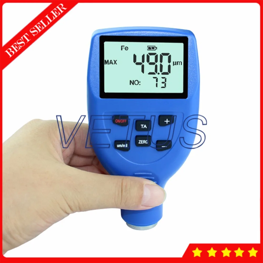 

DR3000 0~3000um Coating Thickness Gauge for Metal Material Surface Coating Thickness Tester Magnetic and Eddy Measurement Method