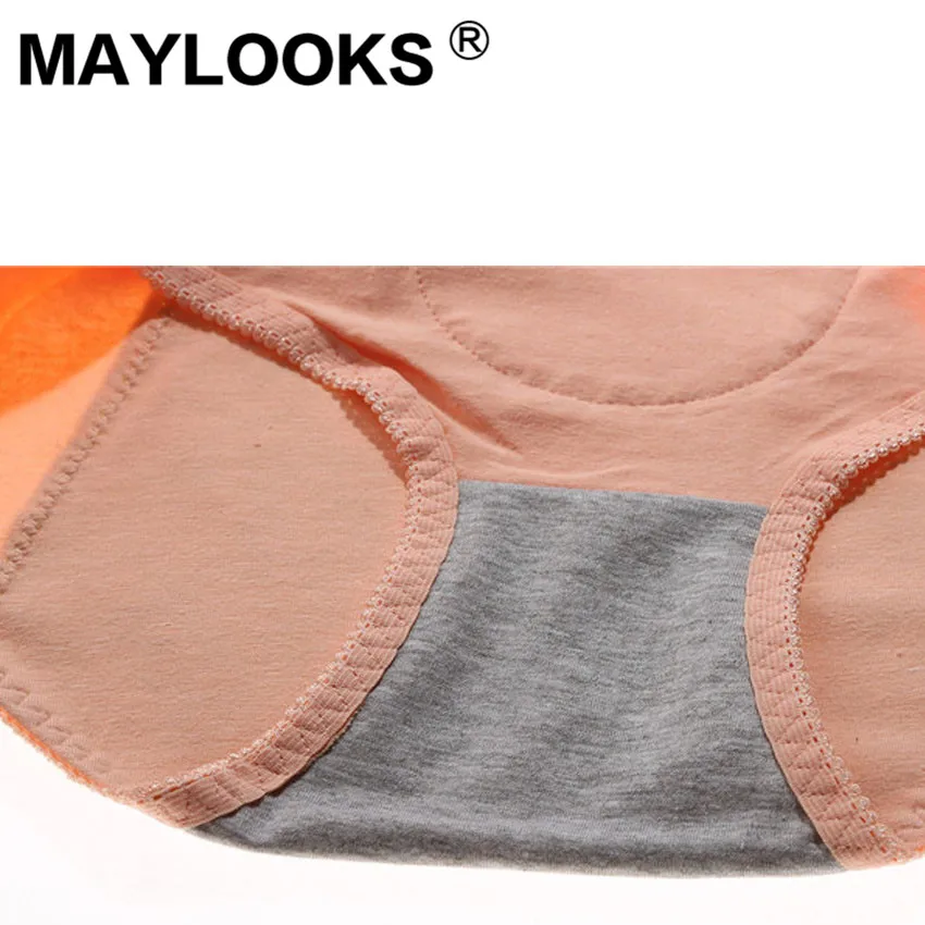 Maylooks физиологические брюки женские менструальный период хлопок талии нижнее