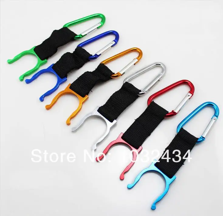 200 шт./лот карабин-зажим держатель для бутылки с водой Кемпинг защелка-зажим улицы
