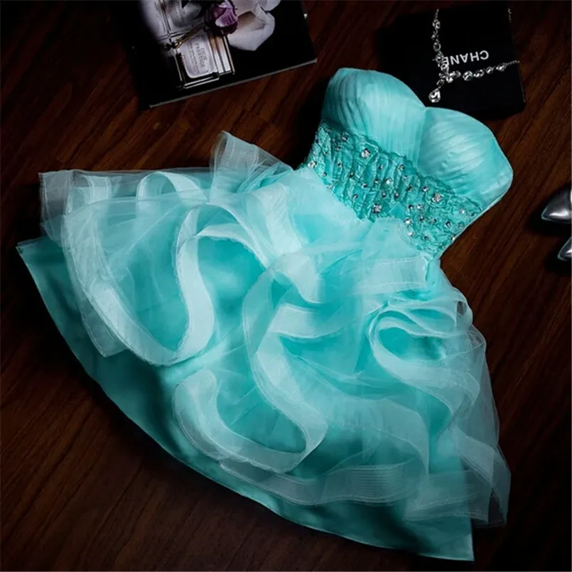 Сексуальное платье подружки невесты без бретелек короткое