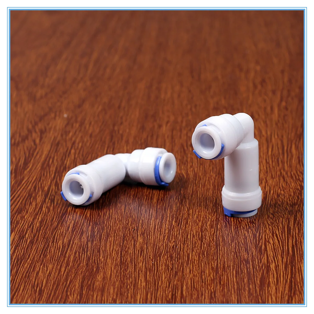 5PCS1/4 &quot 1/4&quot OD труба PE фитинг шланг колено без обратного клапана быстрый