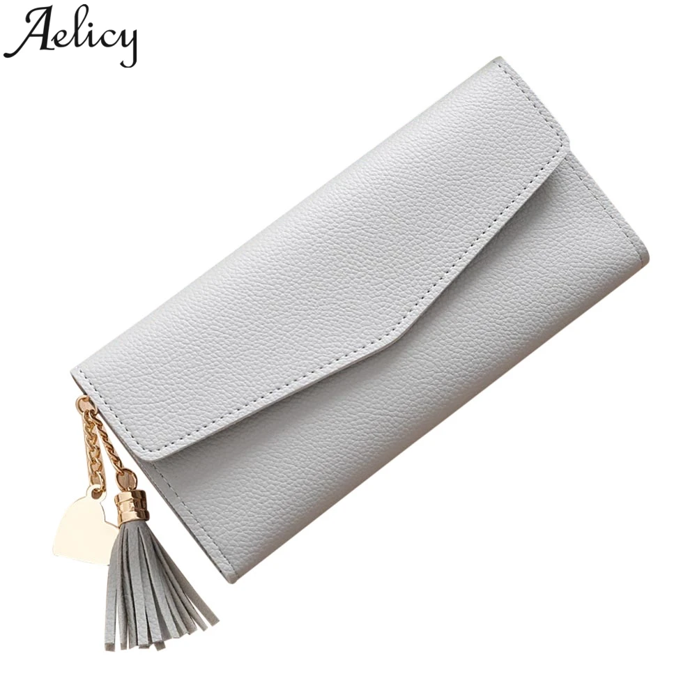 Aelicy Lady Flow с подвеской в виде сердца Длинные кошельки клатч большая