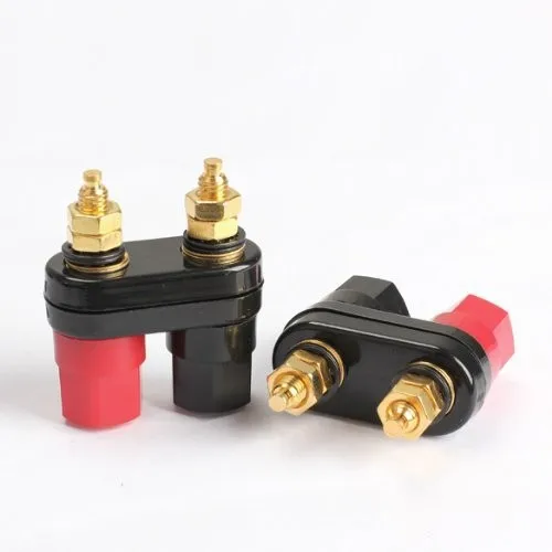 

30PCS gold plated Insulated Terminal Binding Post Power Amplifier Dual 2-way Banana Plug Jack