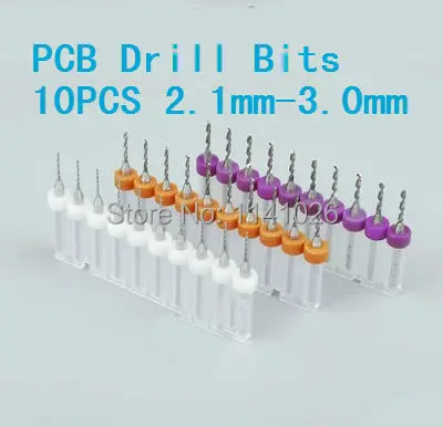 

New 2.1mm to 3.0mm Drill PCB Print Circuit Board Bits,PCB CNC Bits Milling Machine,mini bits,Free Shipping