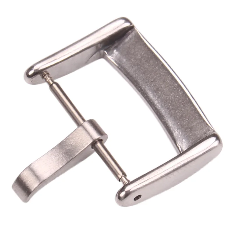 Stainless Steel Watch Band Buckle 16 18 20 22mm Silver Black Brushed Metal Watchbands Strap Clasp Accessories