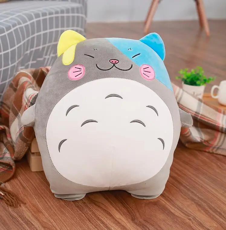 Гигантский Kawaii 40/50/70/85 см kawaii Детские Тоторо плюшевые игрушки для детей, подарки на день рождения праздник подарок куклы Мягкие подушки мягкие плюшевые игрушки - Цвет: color