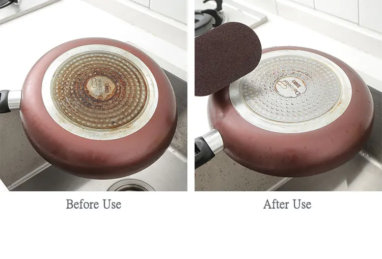 Emery Sponge Tiles Brush with Handle, Strong Decontamination Bath Brush, Magic Decontamination Brush, Kitchen Clean Tools