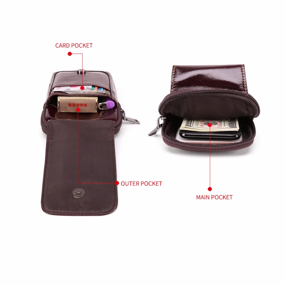 JOYIR 2020 поясная сумка из натуральной кожи для телефона путешествий мужчин