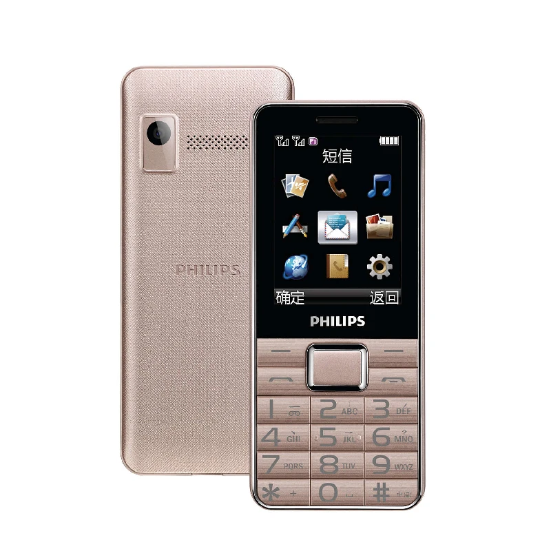 Оригинальный Philips E132X мобильный телефон 2 4 дюймов GSM 2G 1400 мАч светодиодный фонарик