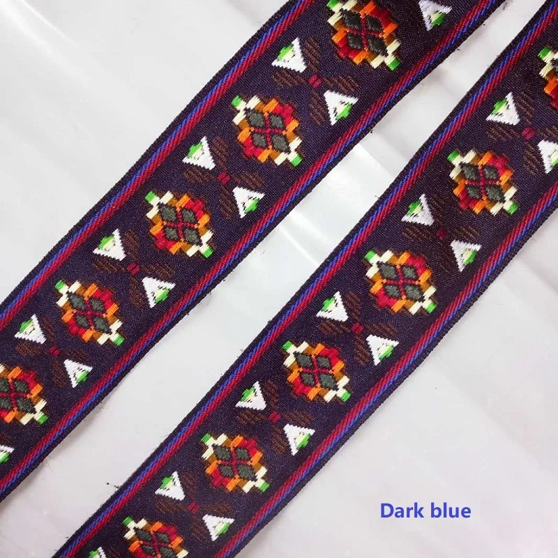 HOT Hand DIY National Wind Polyester Cotton Embroidery Jacquard Ribbon Lace Accessories Clothing Decoration Width 4.8cm | Дом и сад