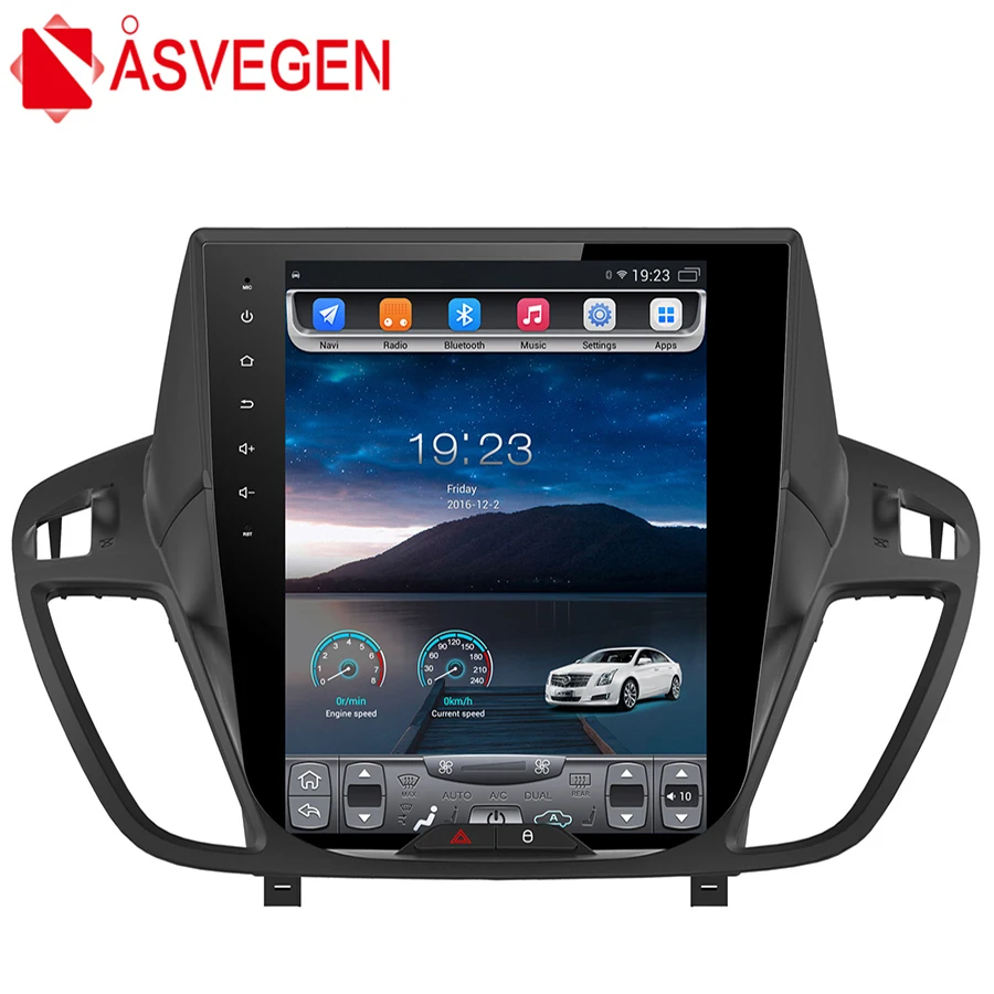Asvegen Tesla Style 10 4 дюймов Android 6 0 четырехъядерный автомобильный мультимедийный DVD