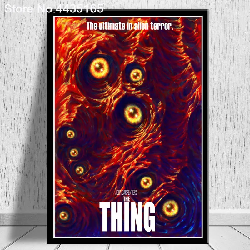Постеры и принты Джон плоттер The Thing 1982 Классический кинопостер Картина на холсте
