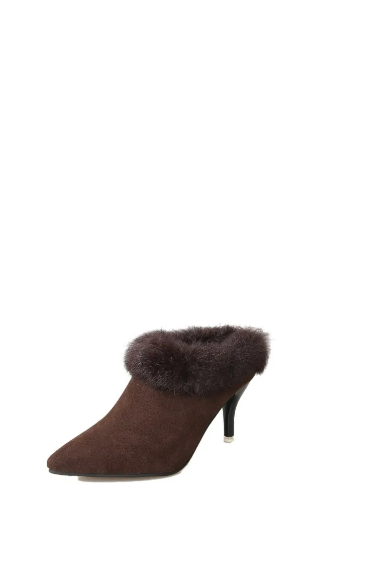 Корейская версия нового зимнего отдыха обувь сексуальная хорошо с глубокой дуло