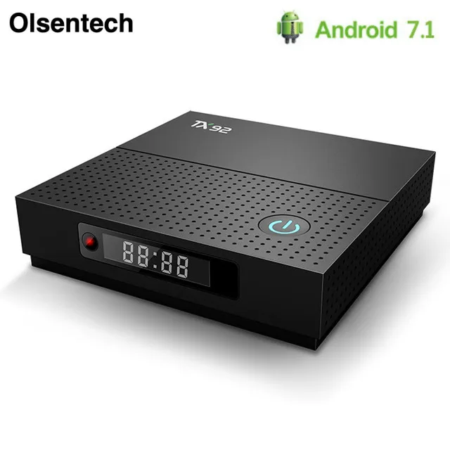 TX92 Android 7 1 Smart Tv Box Amlogic S912 четыре ядра 3 Гб ОЗУ 32 ПЗУ Bluetooth 4 K 1000M LAN 2 4G 5 8G двойная Wif