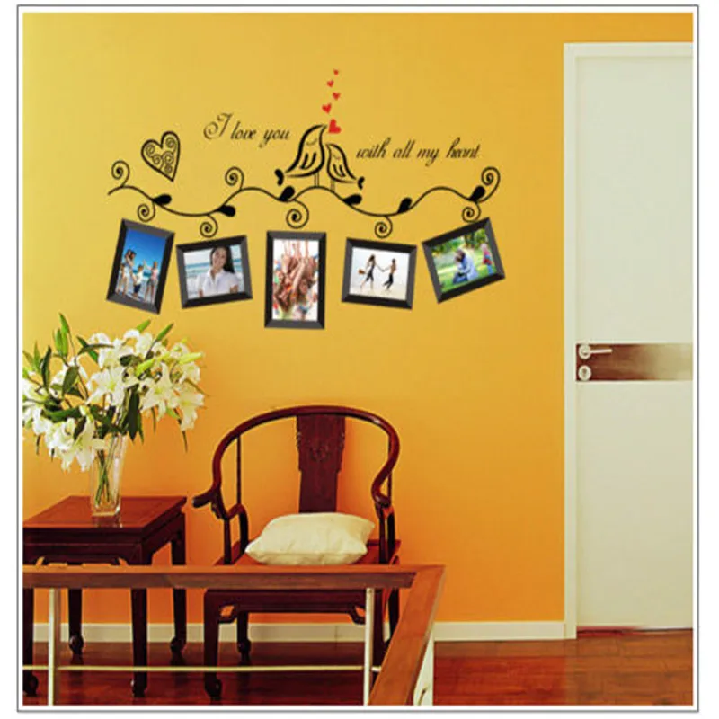 Наклейка на стену с изображением семейного дерева большая виниловая съемная