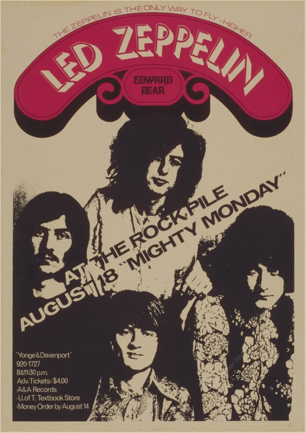 17 Led Zeppelin рок-музыка постеры для украшения дома в винтажном стиле настенные наклейки Abooly бренд купить 3 получить 4 - Цвет: 17