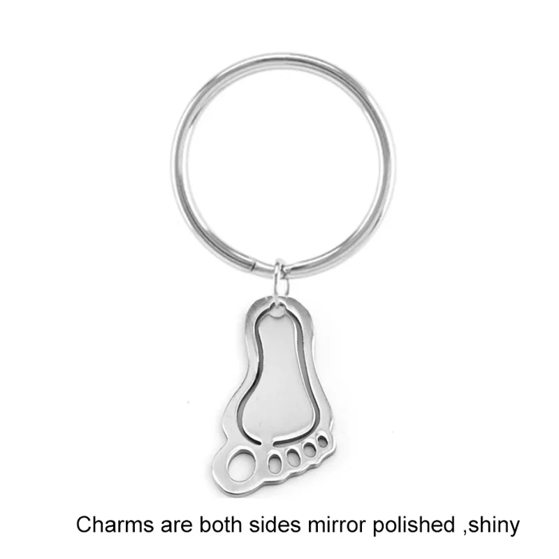 Подвеска для ног подвеска 28 мм соединение металлическое кольцо ключей брелок