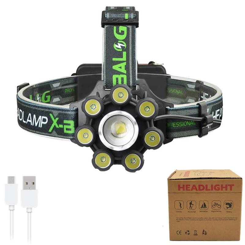 Option A Litwod Z40T88 с музыкальным bluetooth-динамиком Мощный светодиодный налобный фонарь 30000lm xm-l t6 с батареей 18650 - Испускаемый цвет: Option A