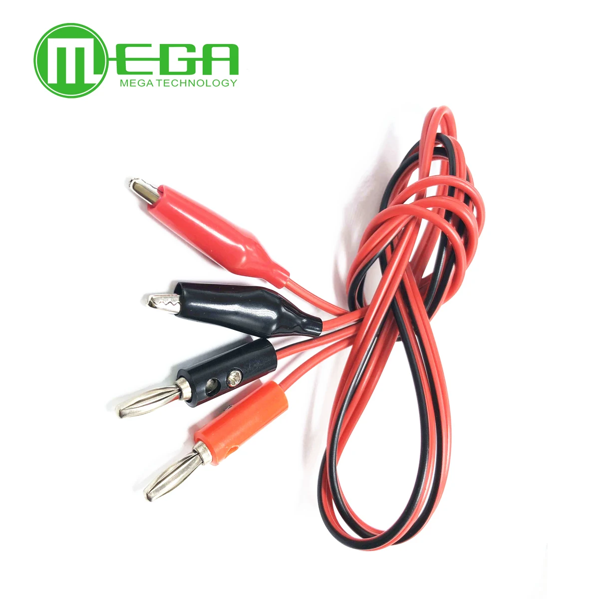 1 пара свинцовых зажимов для шнура аллигатора Электрический зажимной кабель со