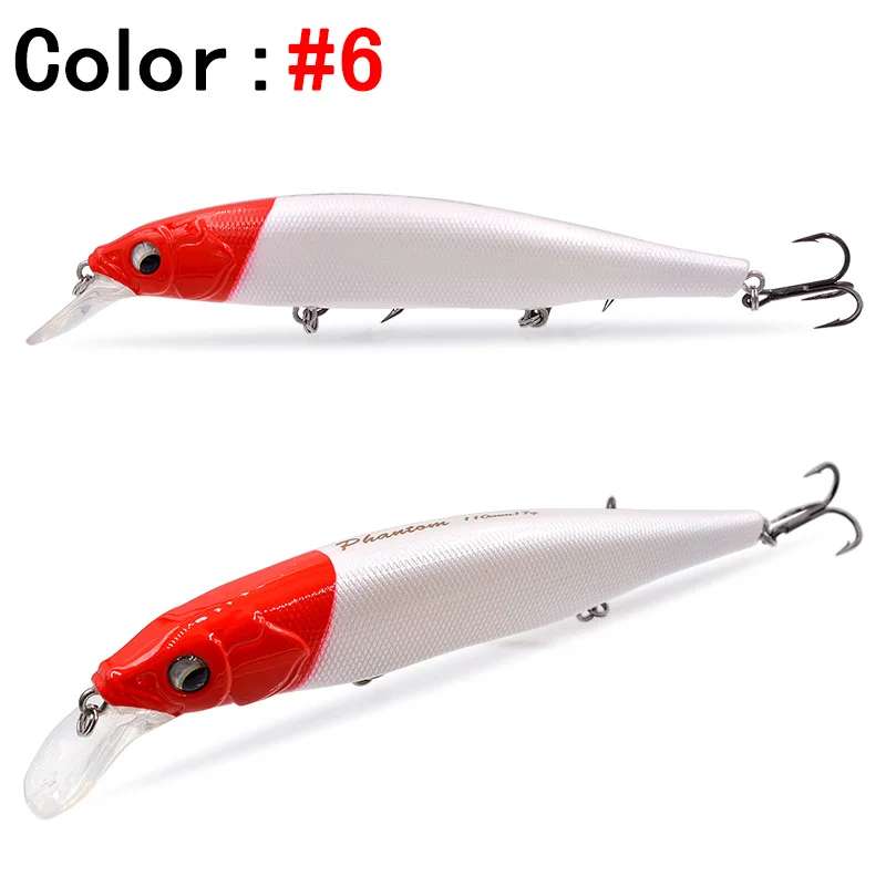 Color 6 THETIME бренд TH110SP suspend jerkbait mninow жесткая приманка 110 мм/19 г Искусственные воблеры для ловли окуня щуки - Цвет: Color 6
