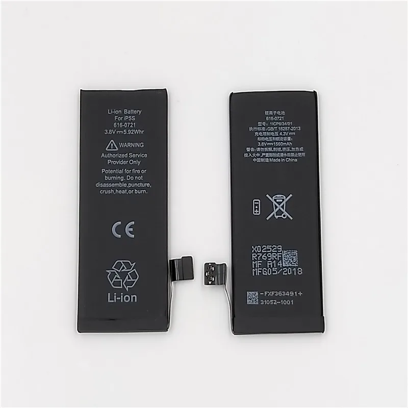 Батарея для IPhone 5S Замена литиевые батареи батарея телефона 1560 mAh бесплатные
