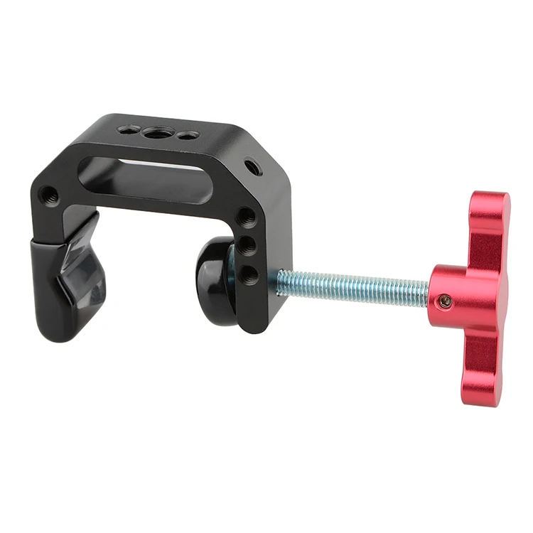 CAMVATE C-clamp с резьбой 1/" и 3/8"(красная Т-ручка) C1687 аксессуары для фотосъемки камеры