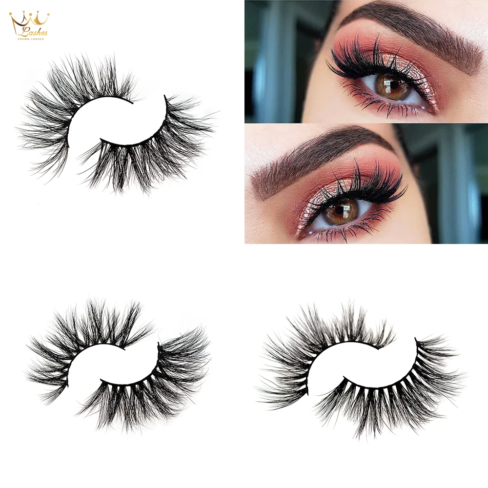 Корона ресниц 25 мм 3d Искусственные норковые ресницы Lashes custom packing box logo | Красота и