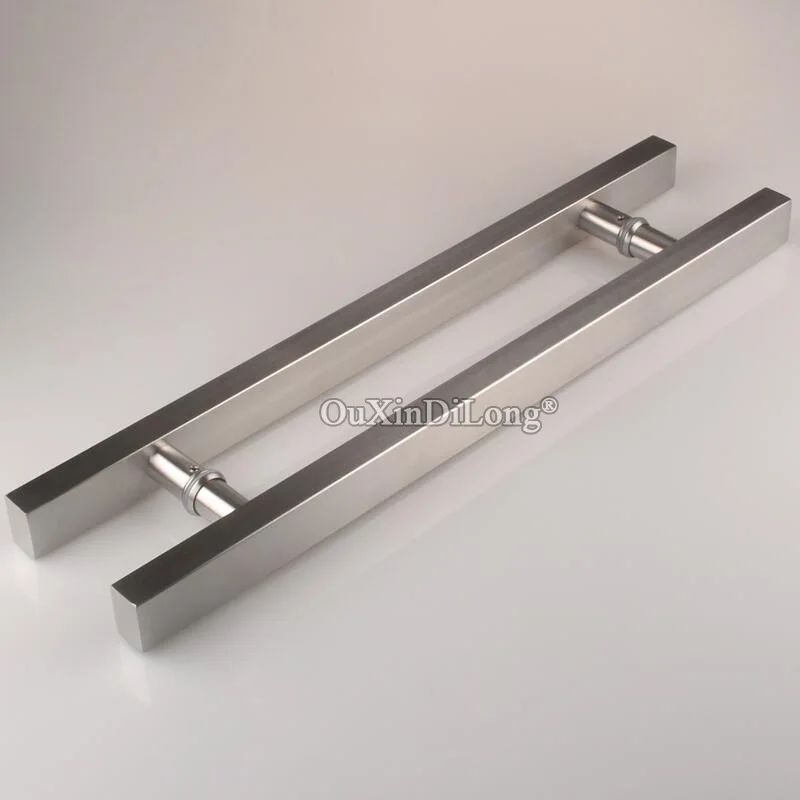 

1PCS Brushed 304 stainless steel glass door handle shopping mall gate knob Length 600mm/800mm/1000mm JF1683