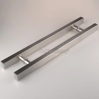 1pcs brushed 304 stainless steel glass door handle shopping mall gate knob length 600mm800mm1000mm jf1683