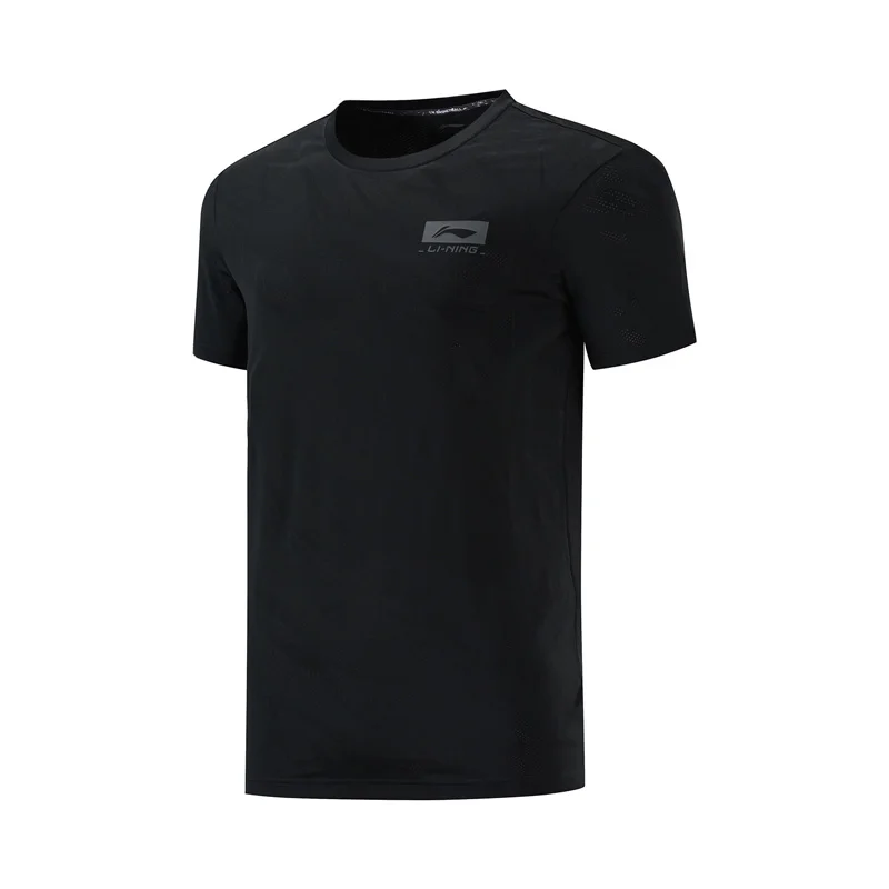 Li-Ning, мужские баскетбольные майки, дышащие, обычная посадка, нейлон, полиэстер, спандекс, подкладка, спортивные футболки, футболка ATSP067 MTS3105