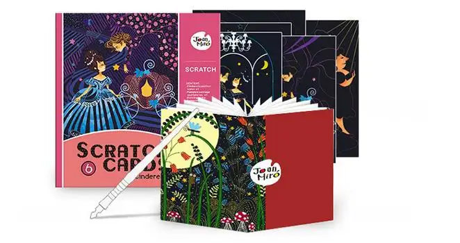 5 сцены Золушка история царапины карты для детей Детский рисунок бумажные