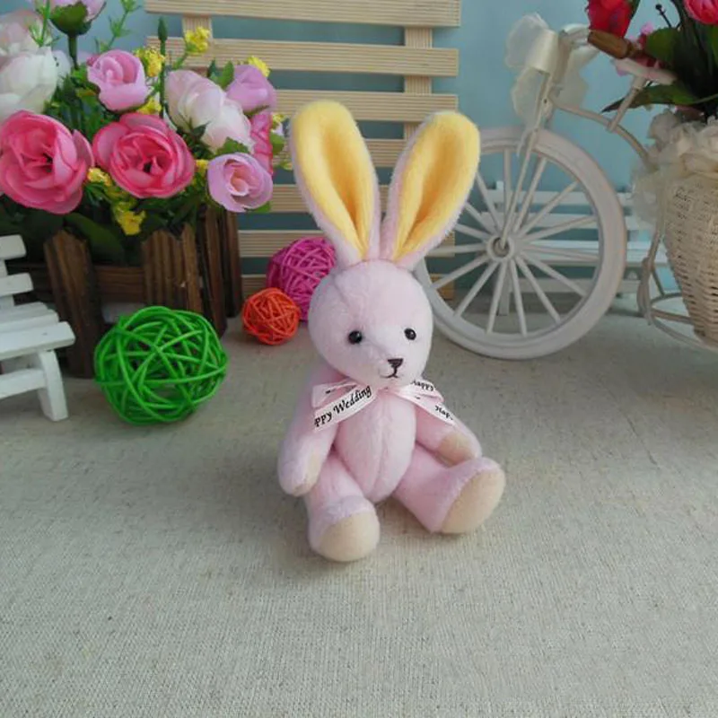 75 шт./лот Kawaii Bunny Плюшевые игрушки цветок кролик мягкие животные Маленькая