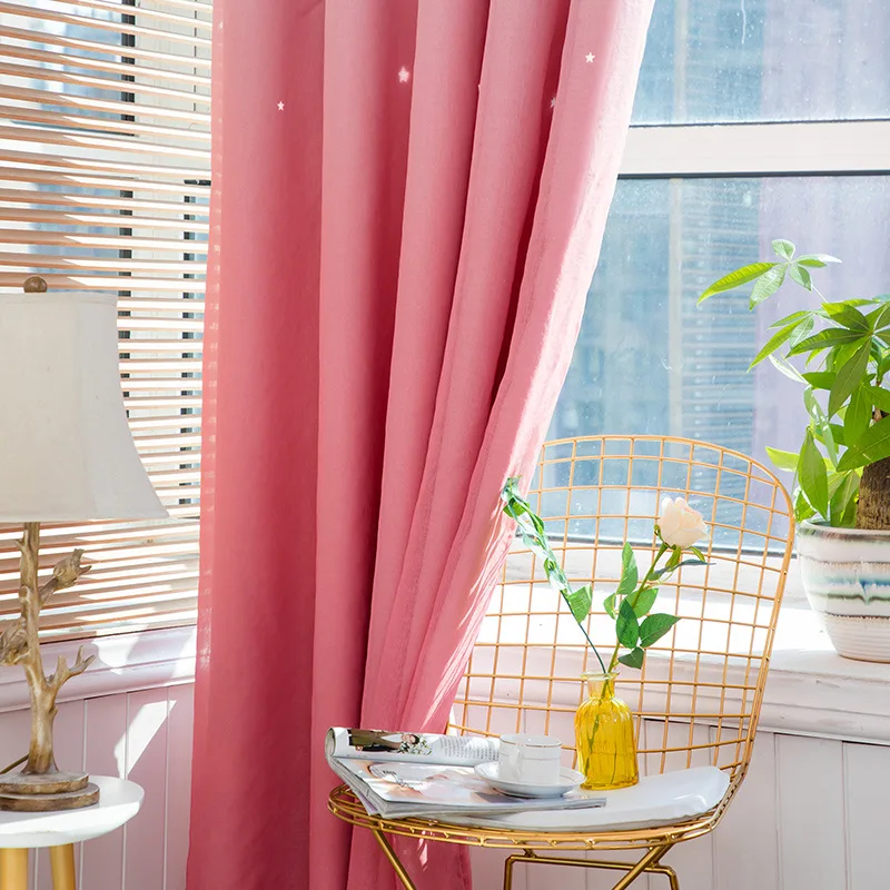 Постепенно Градуированные полые звезды розовый светильник Экранирование