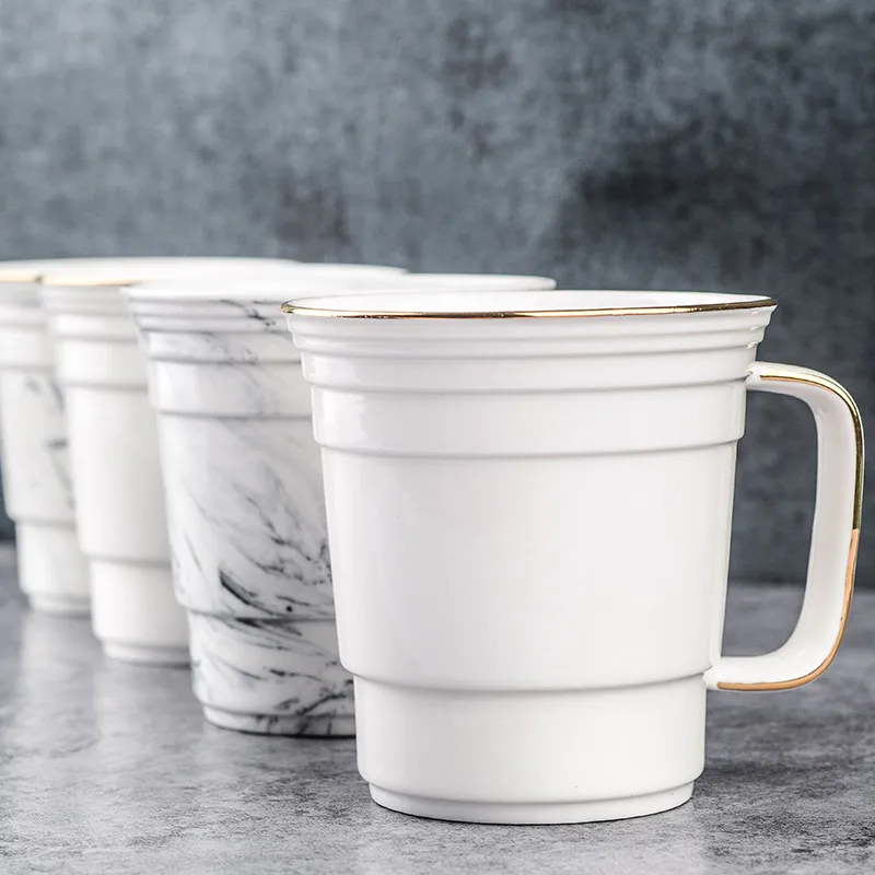 Кружка для кофе с ручкой из костяного фарфора 400 мл|lovers cup|coffee mugcup ceramic |
