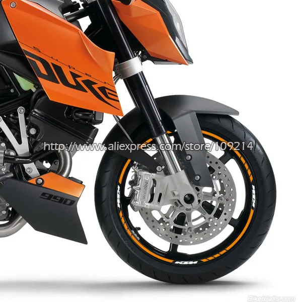 Для мотоциклов KTM Duke 200 390 690 790 990 1290 RC8 RC390 наклейка на обод колеса
