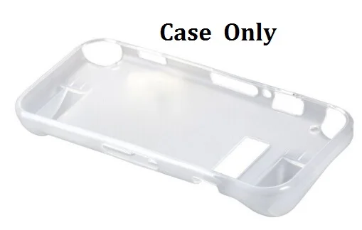 white Case Only 2In1 защитный кристалл крышка Комплект для Nintendo переключатель интимные аксессуары чехол консоли ТПУ ручки рулевые мотоциклов экран - Цвет: white Case Only