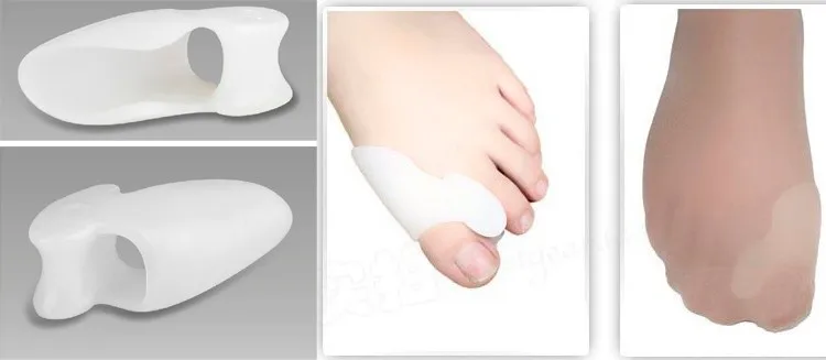 1 пара силиконовых разделителей пальцев вальгусная защита большого пальца