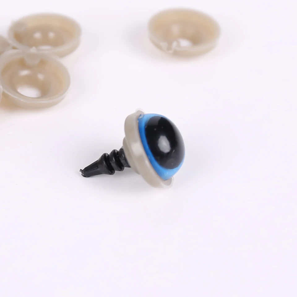 Allaosify 100pcs 10mm multicolor Plastic Craft Safety Eyes for Teddy Bear Stuffed Doll Animal Amigurumi DIY Accessories